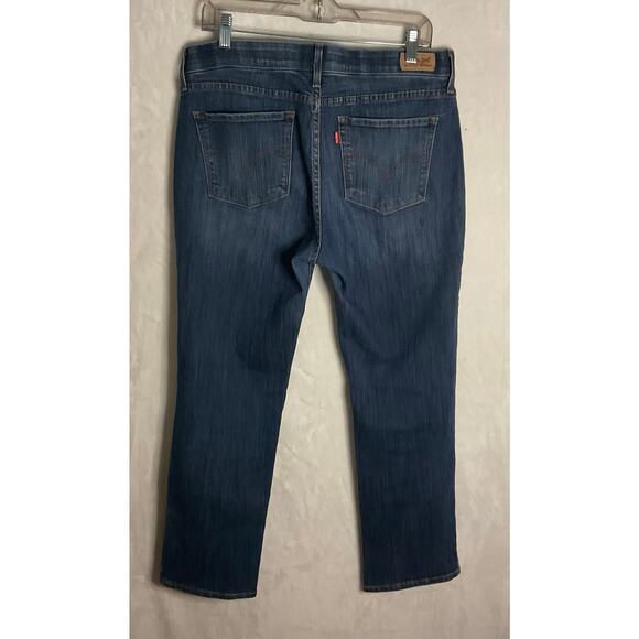 Levi’s 525 Straight Leg Perfect Waist Dark Wash Shaping Jeans - Women’s 14 - Picture 4 of 4